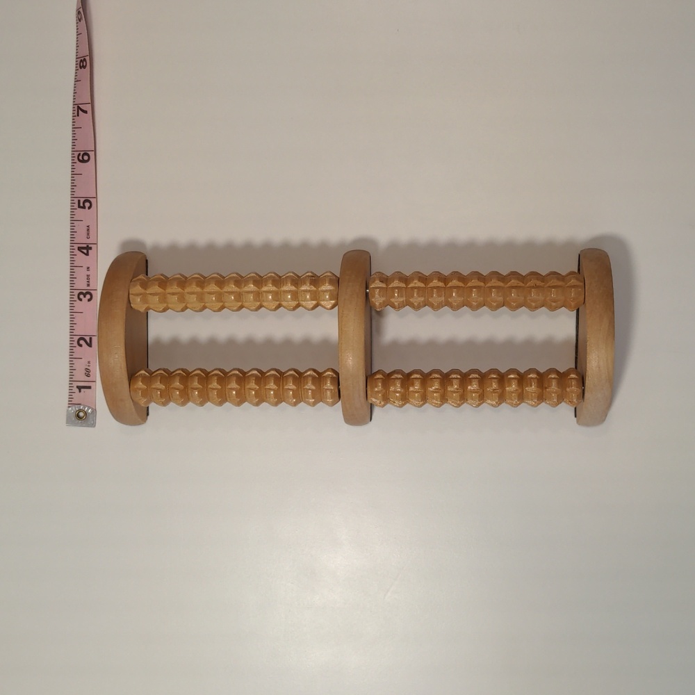 3/$20 Pursonic Foot Roller wooden two rollers used like new desk foot relief